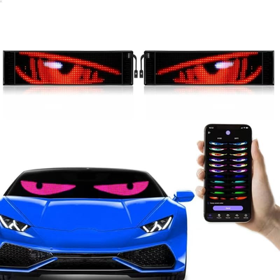 NovaMotor Flexible Screen LED Car Windshield Eyes